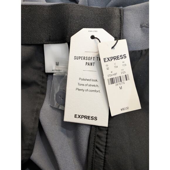 Express Supersoft Twill Boot High Rise Pants Gray Size M NWT - Picture 7 of 8